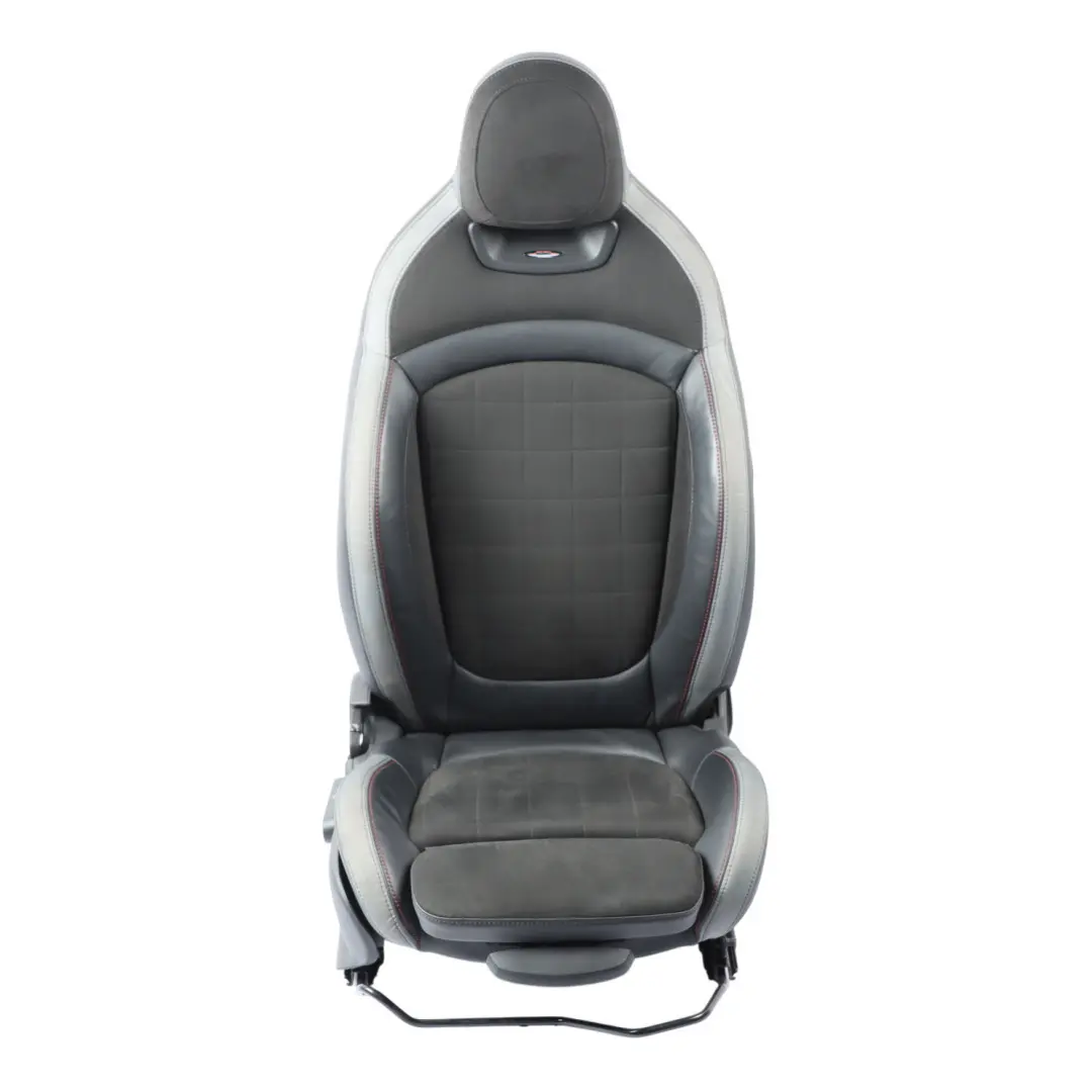 Front Right O/S Heated Alcantara Leather Dinamica Carbon Black to Mini F56 JCW Seat with Part number 9471298 Mini F56 JCW Seat Front Right O/S Heated Alcantara Leather Dinamica Carbon Black - SKU 9471298-1 - Part number 9471298