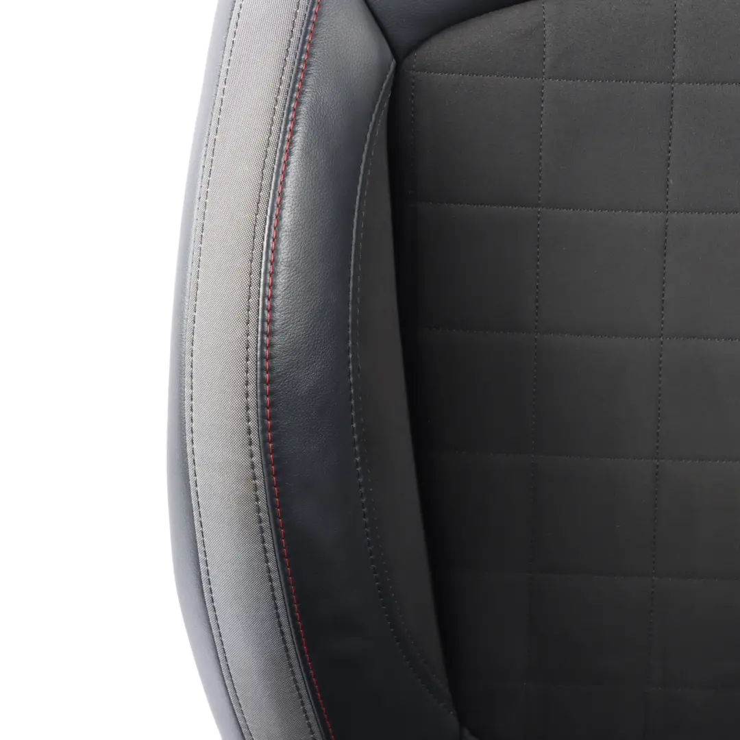 Front Right O/S Heated Alcantara Leather Dinamica Carbon Black to Mini F56 JCW Seat with Part number 9471298 Mini F56 JCW Seat Front Right O/S Heated Alcantara Leather Dinamica Carbon Black - SKU 9471298-1 - Part number 9471298