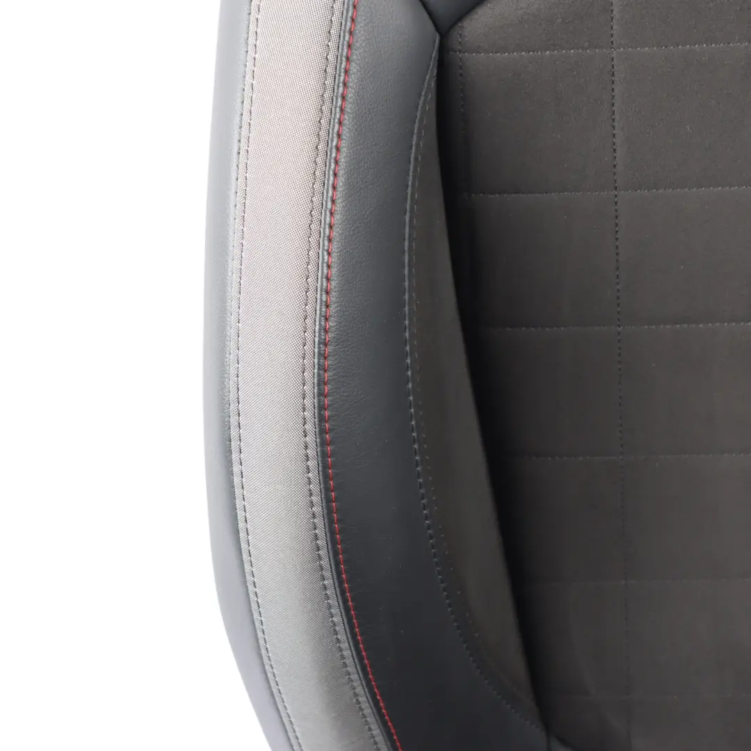 Front Right O/S Heated Alcantara Leather Dinamica Carbon Black to Mini F55 JCW Seat with Part number 9471298 Mini F55 JCW Seat Front Right O/S Heated Alcantara Leather Dinamica Carbon Black - SKU 9471298 - Part number 9471298