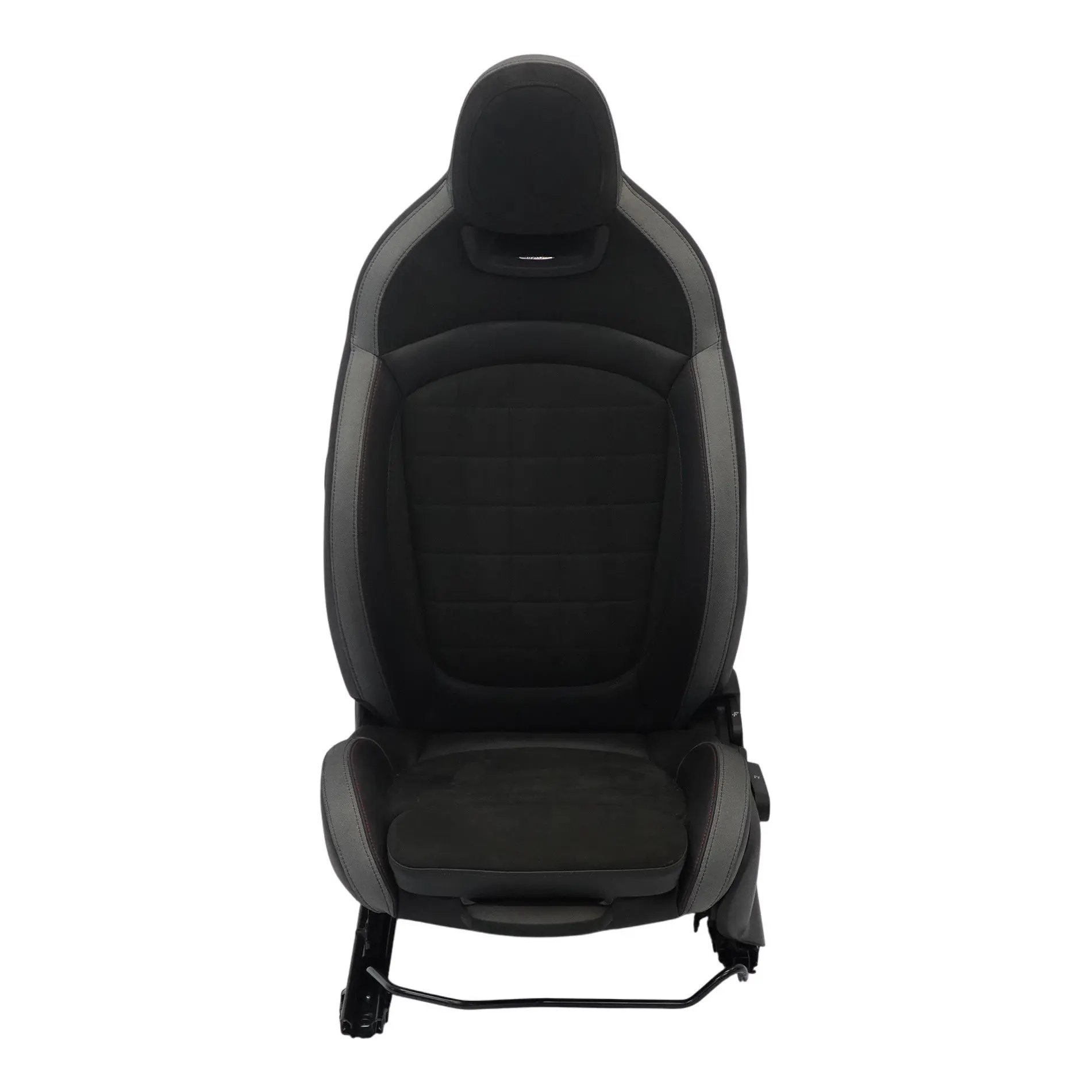 Mini F60 JCW Sitz Vorne Links Beheizt Leder Dinamica Carbon Schwarz / Grau