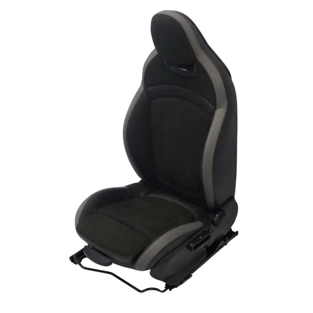 Mini F60 JCW Sitz Vorne Links Beheizt Leder Dinamica Carbon Schwarz / Grau - SKU 9471299-1 - Teilenummer 9471299