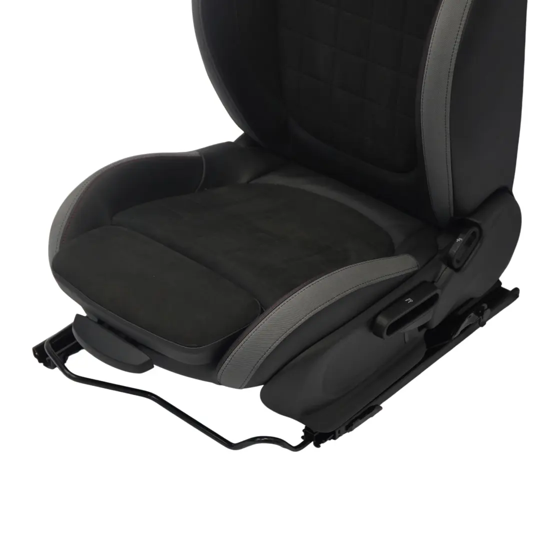 Mini F60 JCW Sitz Vorne Links Beheizt Leder Dinamica Carbon Schwarz / Grau - SKU 9471299-1 - Teilenummer 9471299