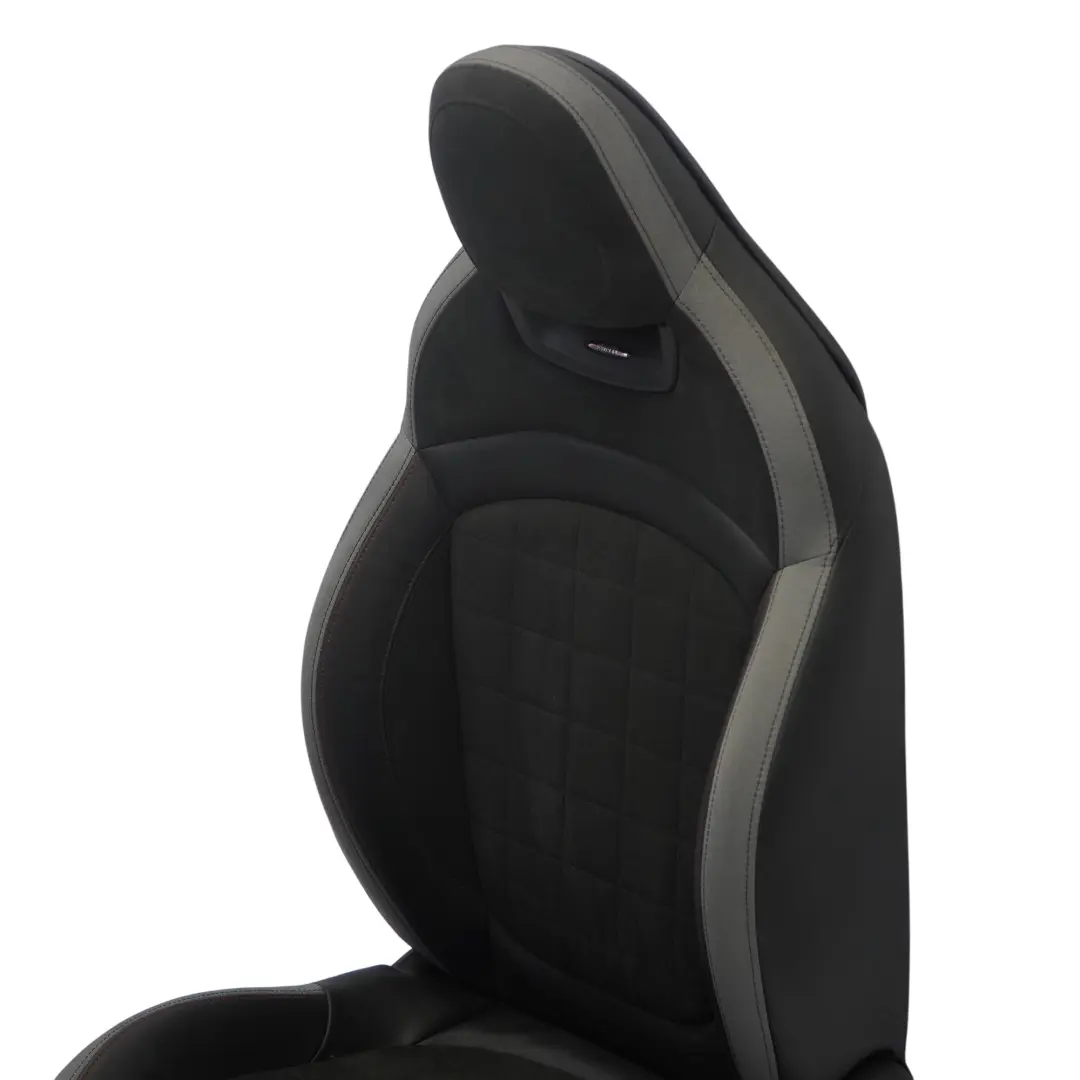 Mini F60 JCW Sitz Vorne Links Beheizt Leder Dinamica Carbon Schwarz / Grau - SKU 9471299-1 - Teilenummer 9471299