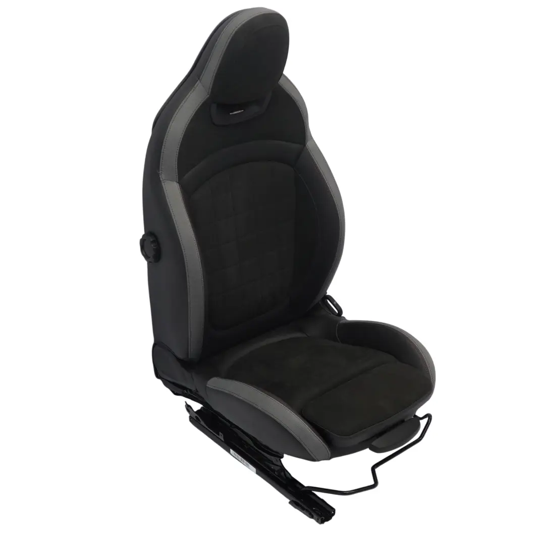 Mini F60 JCW Sitz Vorne Links Beheizt Leder Dinamica Carbon Schwarz / Grau - SKU 9471299-1 - Teilenummer 9471299