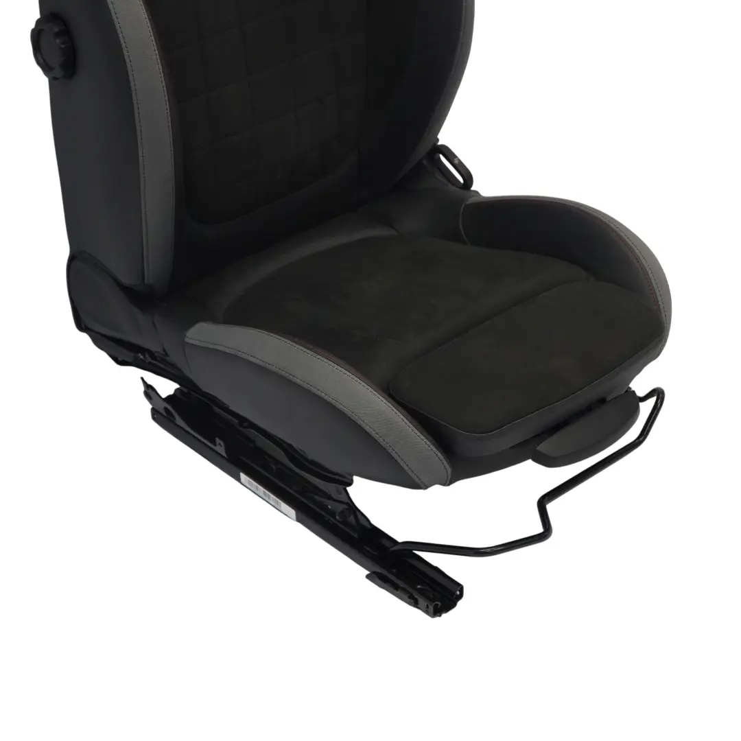Mini F60 JCW Sitz Vorne Links Beheizt Leder Dinamica Carbon Schwarz / Grau - SKU 9471299-1 - Teilenummer 9471299