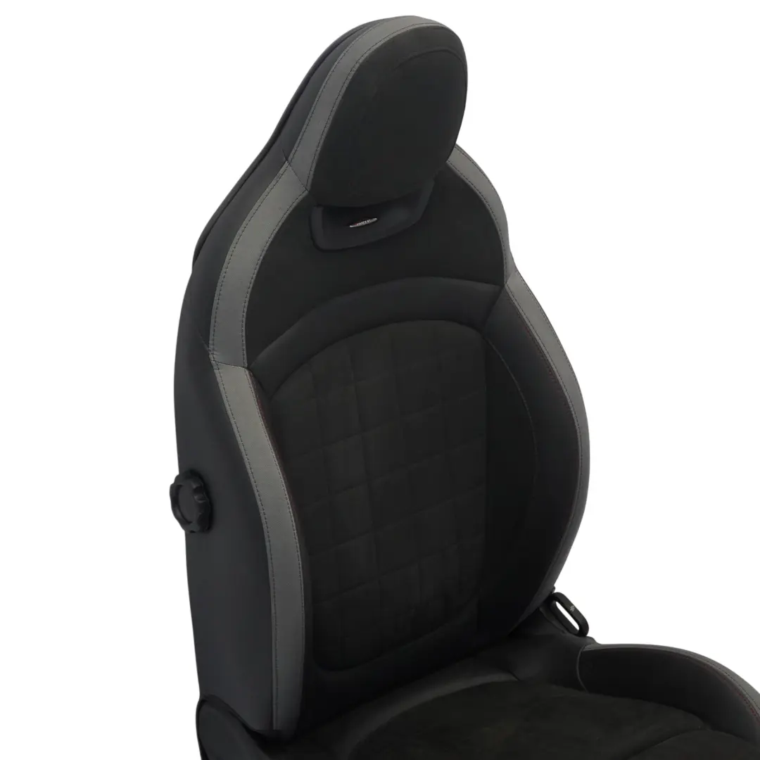 Mini F60 JCW Sitz Vorne Links Beheizt Leder Dinamica Carbon Schwarz / Grau - SKU 9471299-1 - Teilenummer 9471299