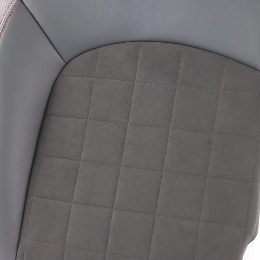 Bench Backrest Rear Right O/S Half Leather Dinamica Carbon Black to Mini F56 Seat with Part number 9471306 Mini F56 Seat Bench Backrest Rear Right O/S Half Leather Dinamica Carbon Black - SKU 9471306 - Part number 9471306