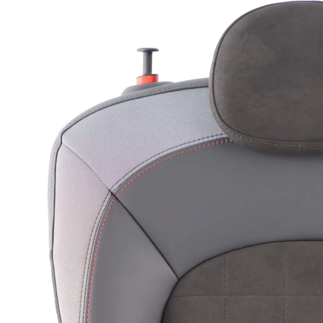 Bench Backrest Rear Right O/S Half Leather Dinamica Carbon Black to Mini F56 Seat with Part number 9471306 Mini F56 Seat Bench Backrest Rear Right O/S Half Leather Dinamica Carbon Black - SKU 9471306 - Part number 9471306