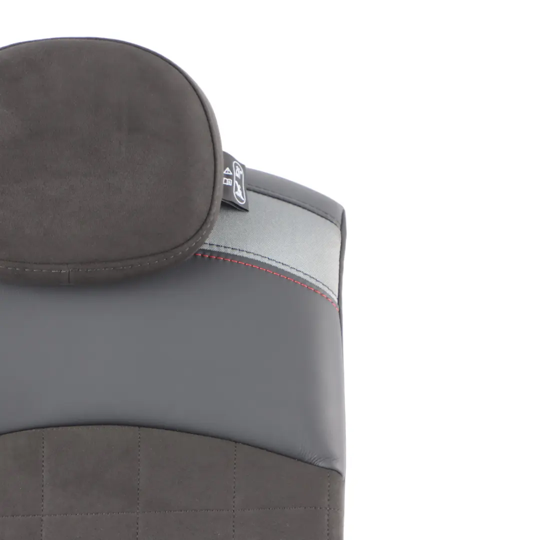Bench Backrest Rear Right O/S Half Leather Dinamica Carbon Black to Mini F56 Seat with Part number 9471306 Mini F56 Seat Bench Backrest Rear Right O/S Half Leather Dinamica Carbon Black - SKU 9471306 - Part number 9471306