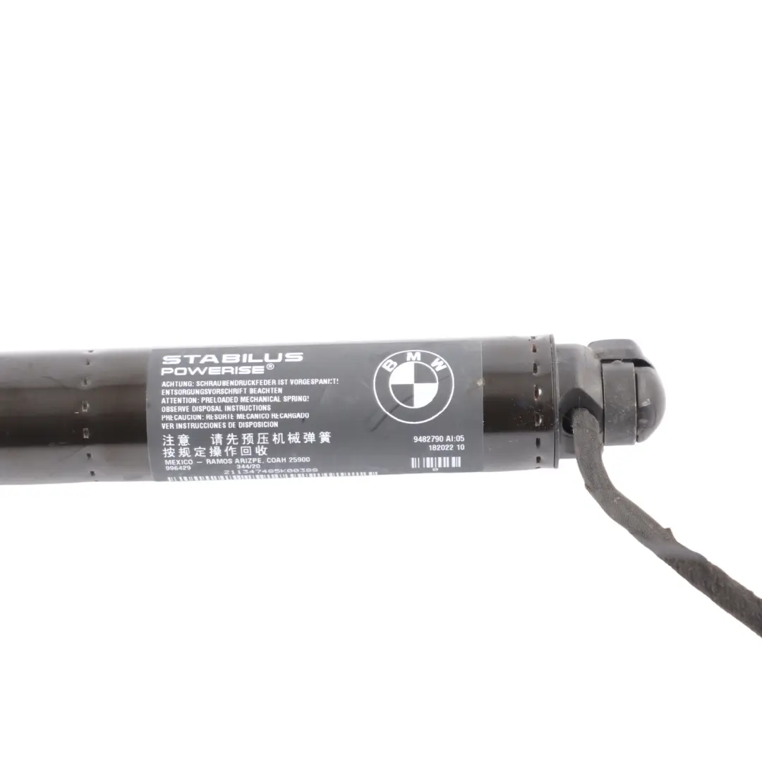 Amortiguador Tapa Maletero Eléctrico Derecho para BMW X4 G02 F98 con número de pieza 9482790 BMW X4 G02 F98 Amortiguador Tapa Maletero Eléctrico Derecho - SKU 9482790 - Número de pieza 9482790