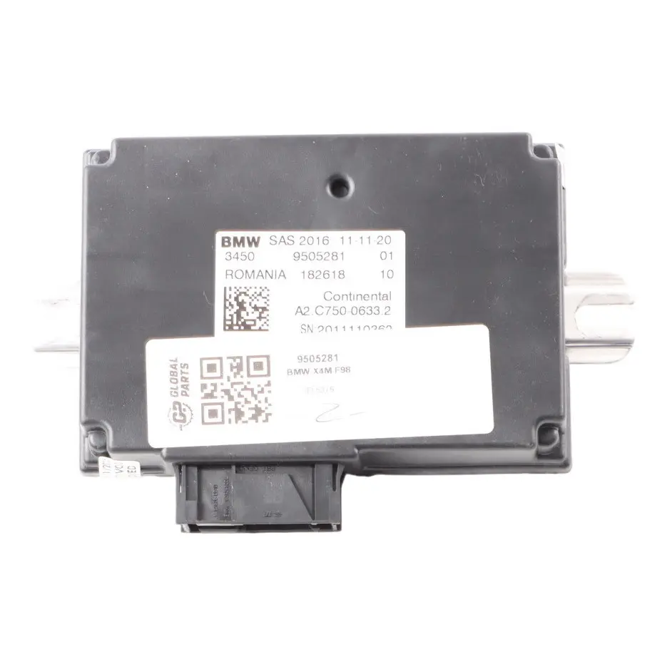 X3M F98 X4M Control Unit SAS Module ECU to BMW G11 G12 G30 G31 G32 F90 F97 with Part number 9505281 BMW G11 G12 G30 G31 G32 F90 F97 X3M F98 X4M Control Unit SAS Module ECU - SKU 9505281 - Part number 9505281