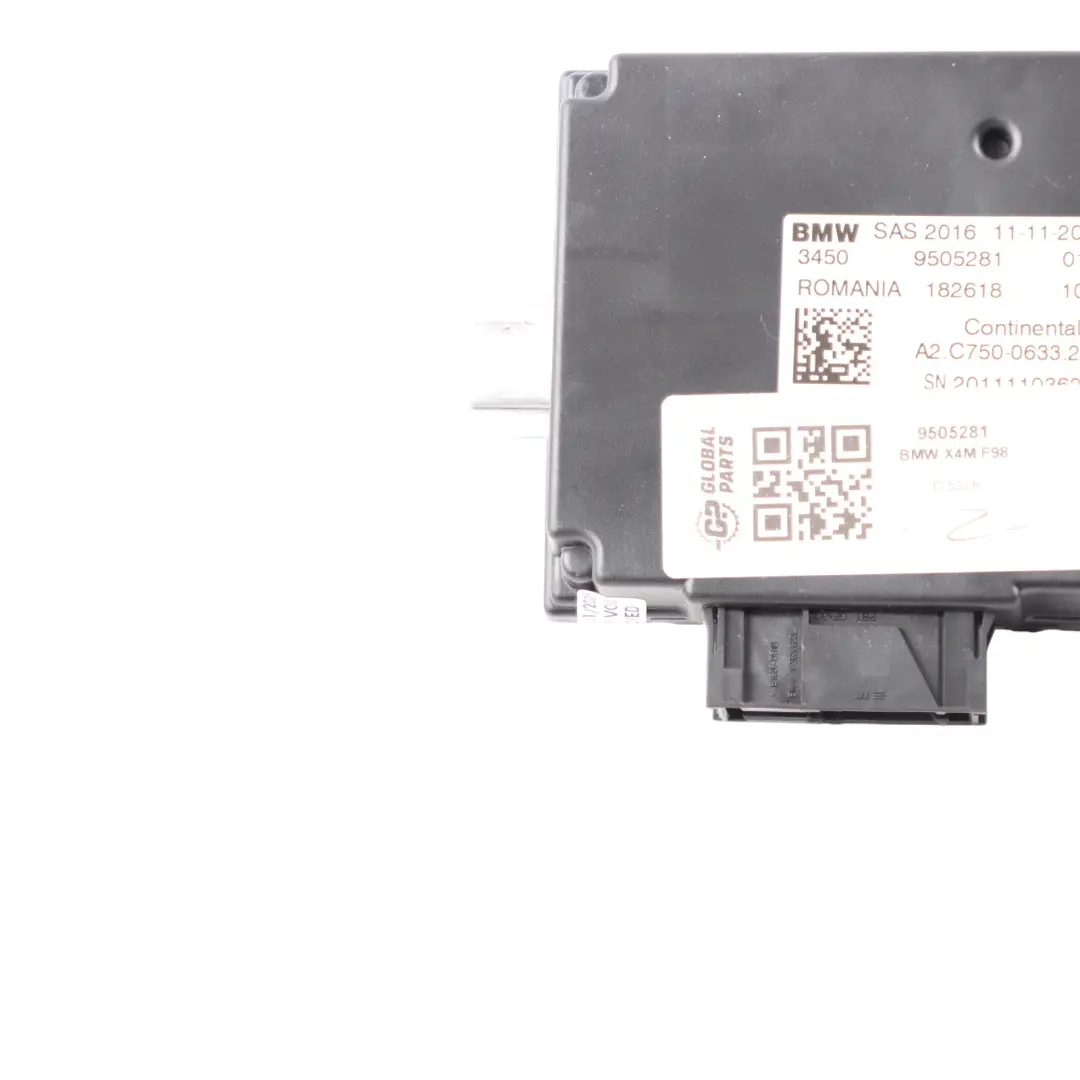 X3M F98 X4M Control Unit SAS Module ECU to BMW G11 G12 G30 G31 G32 F90 F97 with Part number 9505281 BMW G11 G12 G30 G31 G32 F90 F97 X3M F98 X4M Control Unit SAS Module ECU - SKU 9505281 - Part number 9505281
