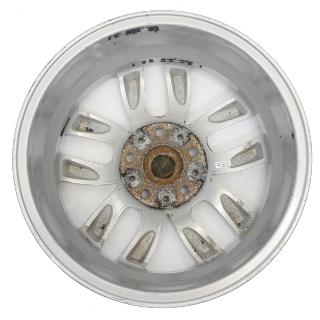 Alloy Rim 17" 7J 5-Star Double Spoke 124 to Mini Cooper R60 R61 Silver Wheel with Part number 9803723 Mini Cooper R60 R61 Silver Wheel Alloy Rim 17" 7J 5-Star Double Spoke 124 - SKU 9803723-4 - Part number 9803723