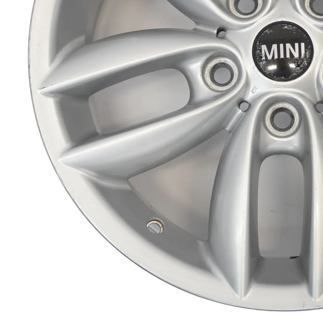 Alloy Rim 17" 7J 5-Star Double Spoke 124 to Mini Cooper R60 R61 Silver Wheel with Part number 9803723 Mini Cooper R60 R61 Silver Wheel Alloy Rim 17" 7J 5-Star Double Spoke 124 - SKU 9803723-4 - Part number 9803723