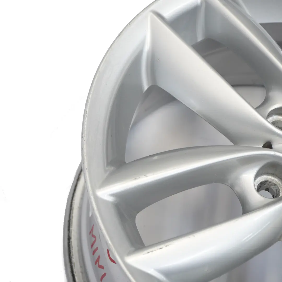 Alloy Rim 17" 7J 5-Star Double Spoke 124 to Mini Cooper R60 R61 Silver Wheel with Part number 9803723 Mini Cooper R60 R61 Silver Wheel Alloy Rim 17" 7J 5-Star Double Spoke 124 - SKU 9803723-4 - Part number 9803723