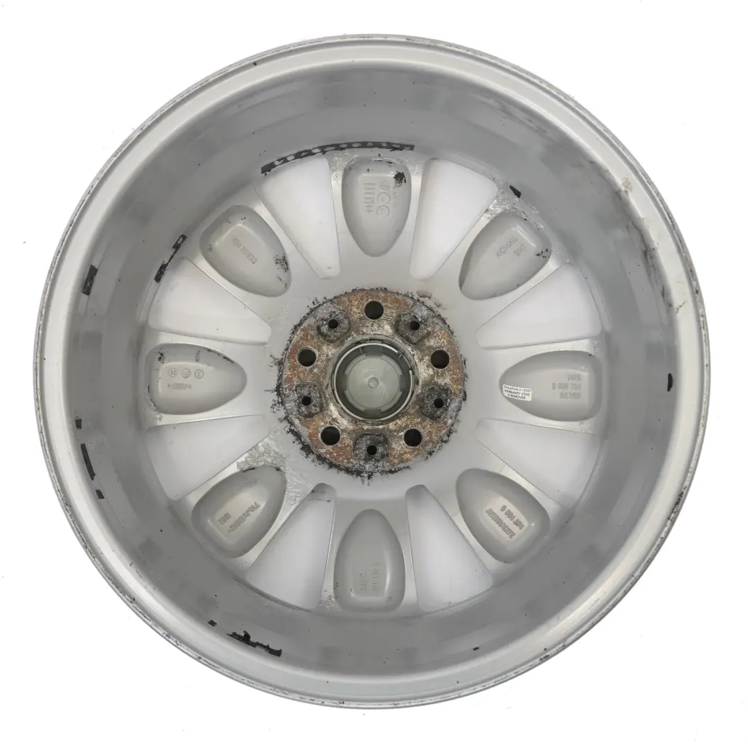 Silber Alu Felge Alufelge 18" ET:52 7,5J Turbo Fan 126 Mini Cooper R60 R61 - SKU 9803724-2 - Teilenummer 9803724