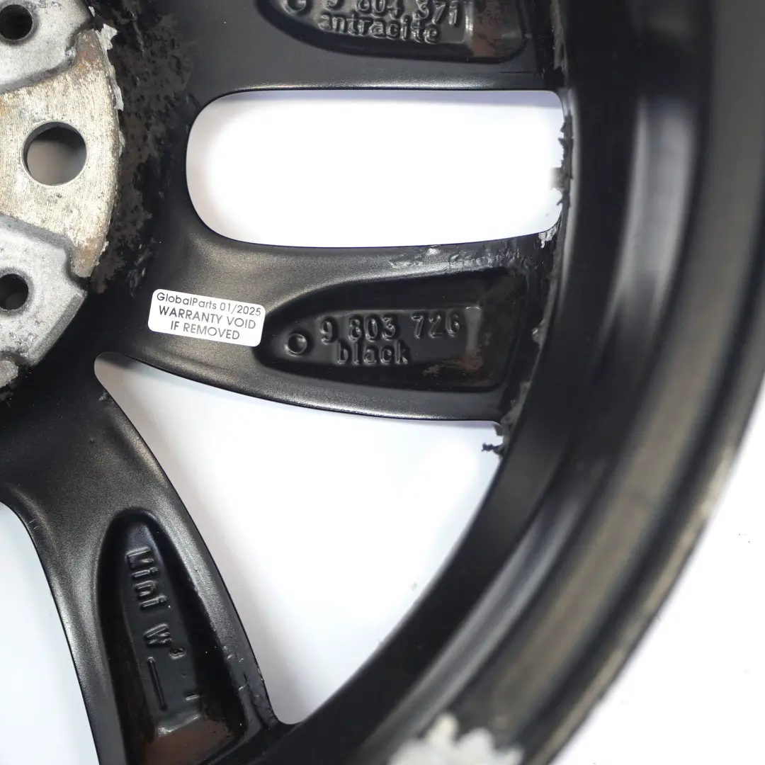 Mini Cooper R60 R61 Cerchio in lega nero 17" 7J 5-Star Doppie Razze 124 - SKU 9803726-1 - Numero di parte 9803726