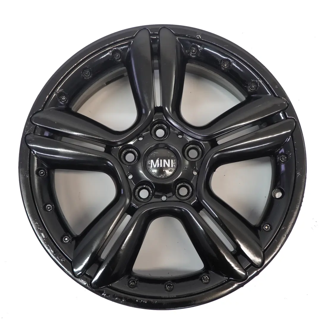 Mini Cooper R60 R61 Schwarz Alufelge 18" 7,5J ET:52 5-Stern Doppelspeiche 127 - SKU 9803727-3 - Teilenummer 9803727