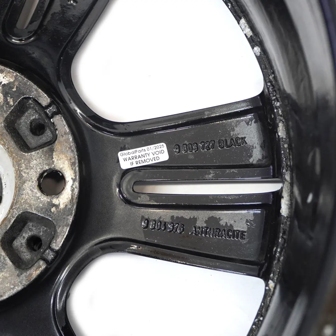 Mini Cooper R60 R61 Cerchio in lega nero 18" 7,5J ET:52 5-Star Doppie razze 127 - SKU 9803727-3 - Numero di parte 9803727