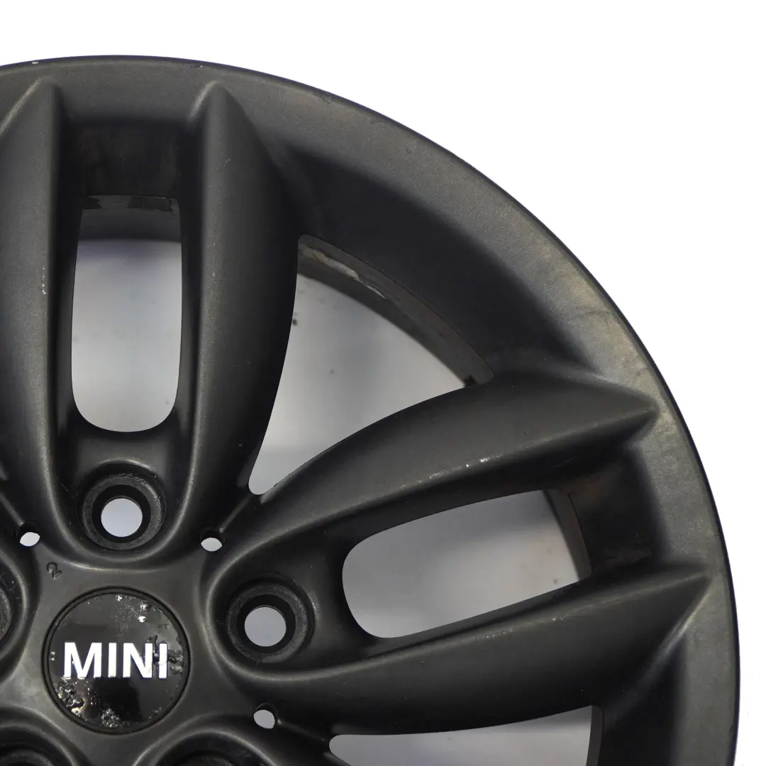 Alloy Rim 17" 7J 5-Star Double Spoke 124 to Mini Cooper R60 R61 Black Wheel with Part number 9804371 Mini Cooper R60 R61 Black Wheel Alloy Rim 17" 7J 5-Star Double Spoke 124 - SKU 9804371-2 - Part number 9804371