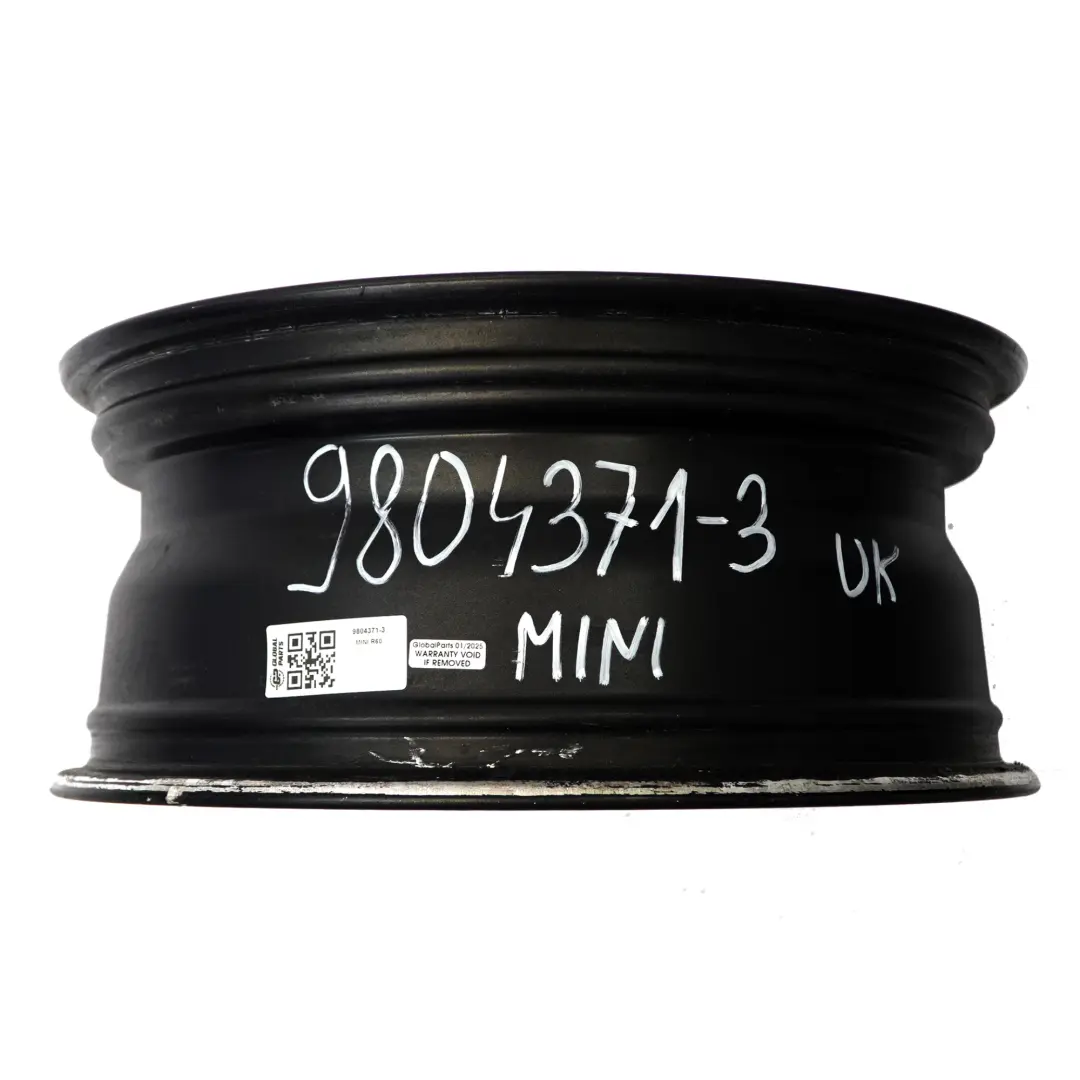 Alloy Rim 17" 7J 5-Star Double Spoke 124 to Mini Cooper R60 R61 Black Wheel with Part number 9804371 Mini Cooper R60 R61 Black Wheel Alloy Rim 17" 7J 5-Star Double Spoke 124 - SKU 9804371-3 - Part number 9804371