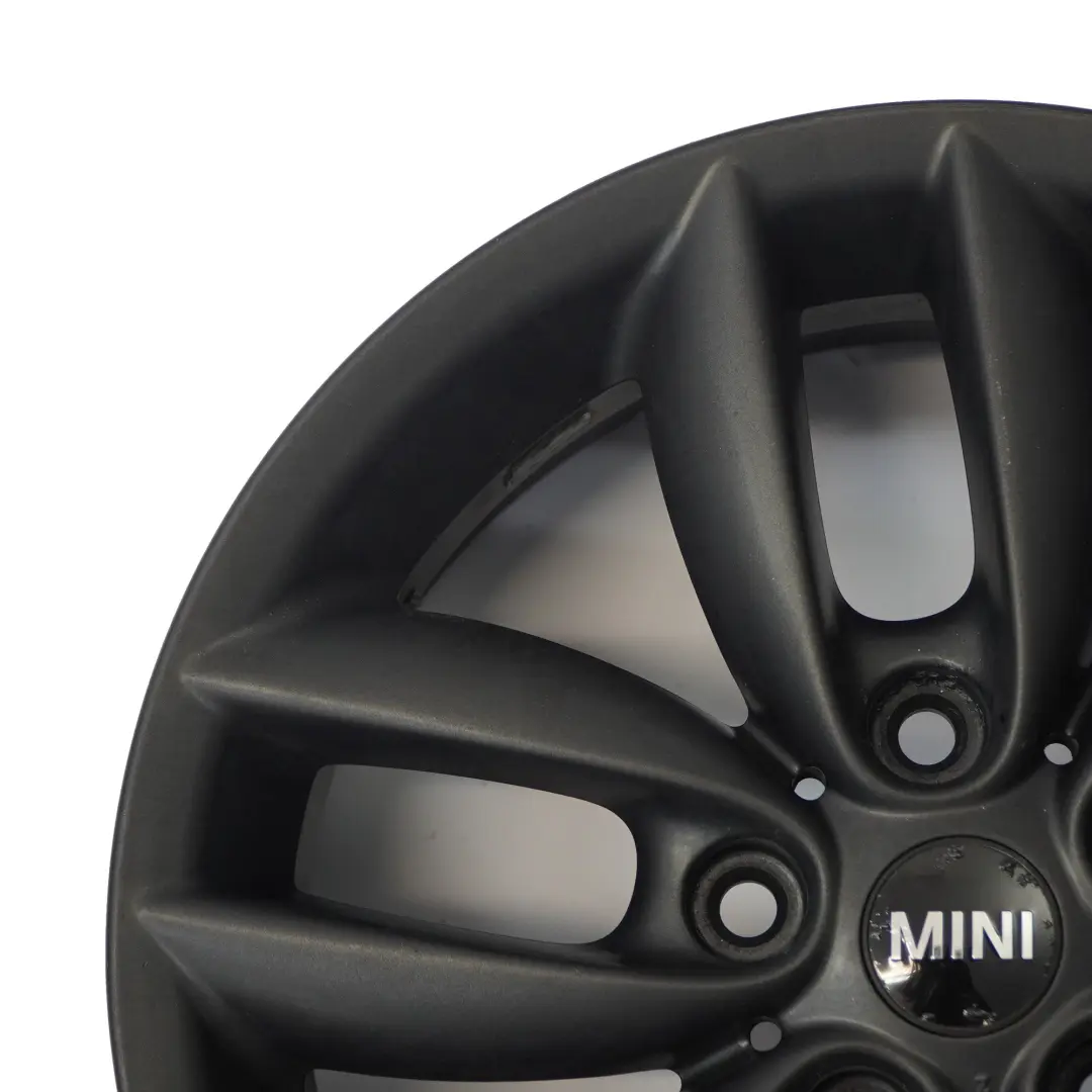 Alloy Rim 17" 7J 5-Star Double Spoke 124 to Mini Cooper R60 R61 Black Wheel with Part number 9804371 Mini Cooper R60 R61 Black Wheel Alloy Rim 17" 7J 5-Star Double Spoke 124 - SKU 9804371-3 - Part number 9804371