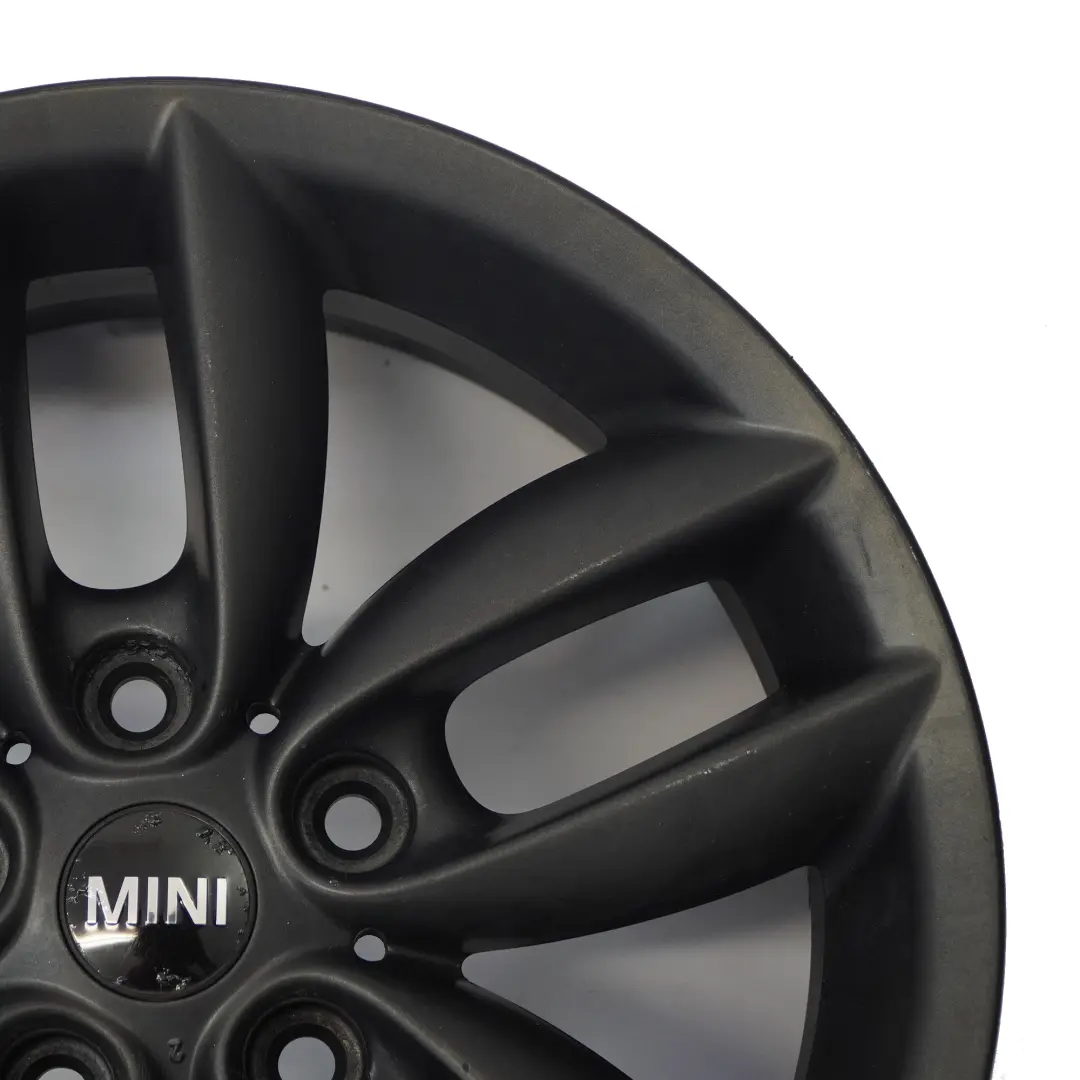 Mini Cooper R60 R61 Black Wheel Alloy Rim 17" 7J 5-Star Double Spoke 124 - SKU 9804371-3 - Part number 9804371