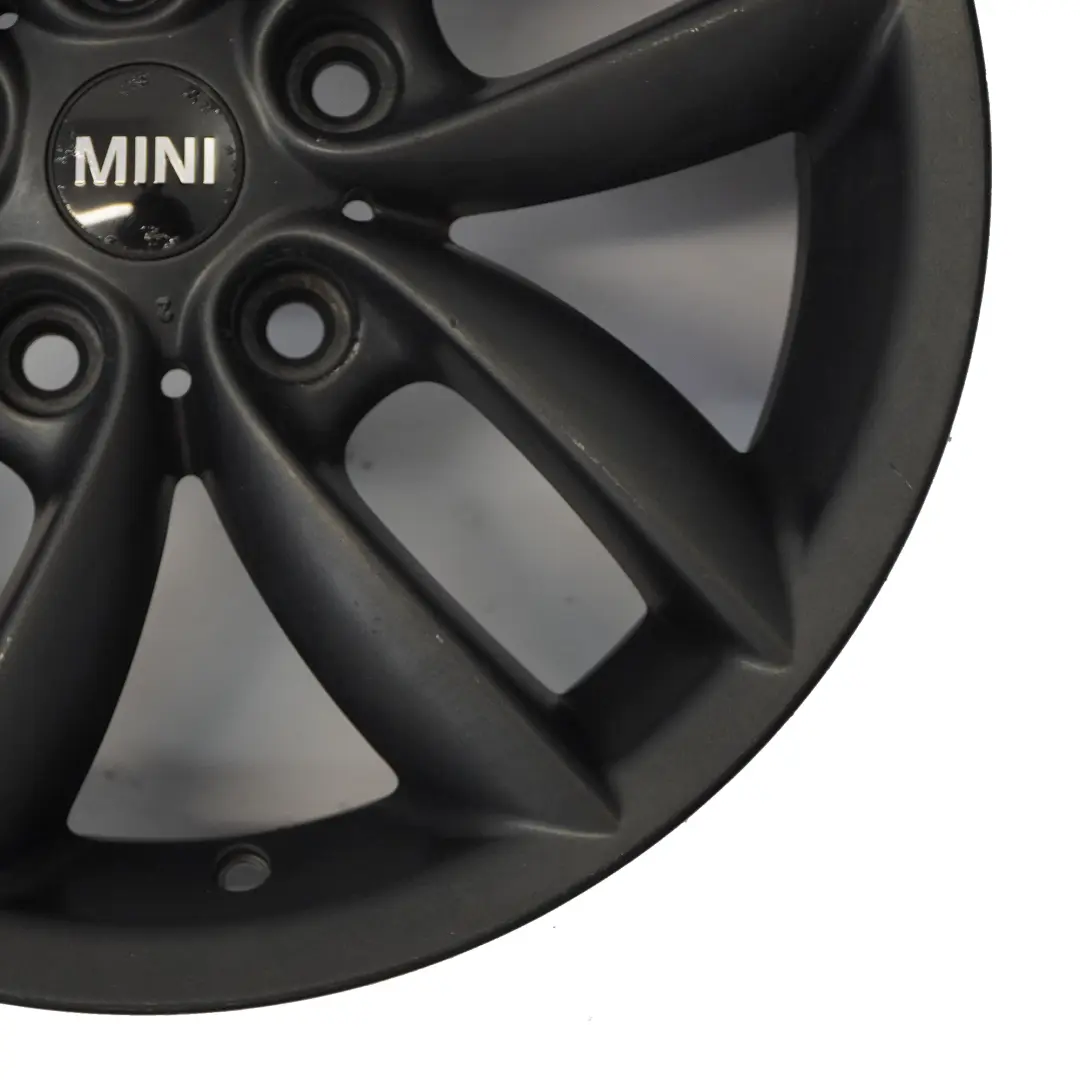 Mini Cooper R60 R61 Black Wheel Alloy Rim 17" 7J 5-Star Double Spoke 124 - SKU 9804371-3 - Part number 9804371