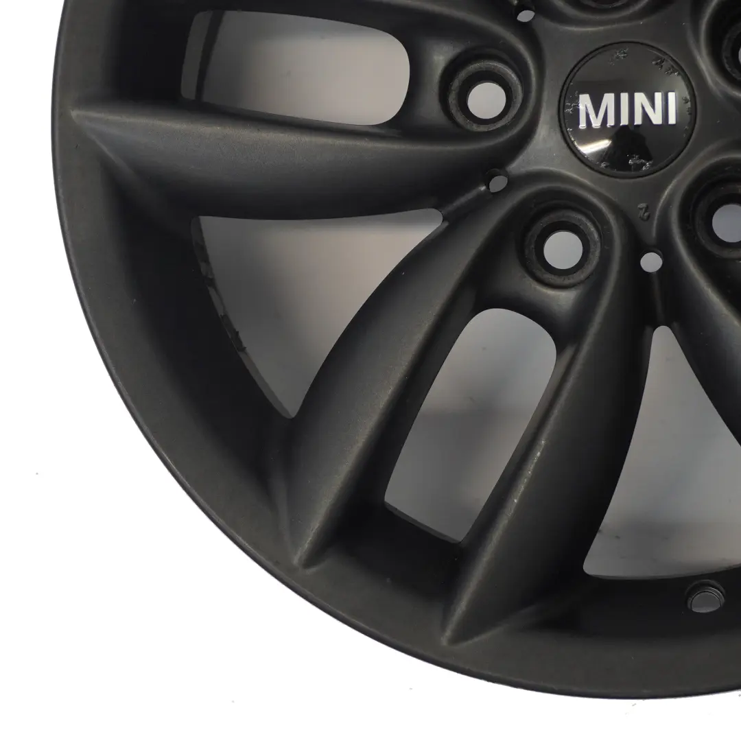 Alloy Rim 17" 7J 5-Star Double Spoke 124 to Mini Cooper R60 R61 Black Wheel with Part number 9804371 Mini Cooper R60 R61 Black Wheel Alloy Rim 17" 7J 5-Star Double Spoke 124 - SKU 9804371-3 - Part number 9804371