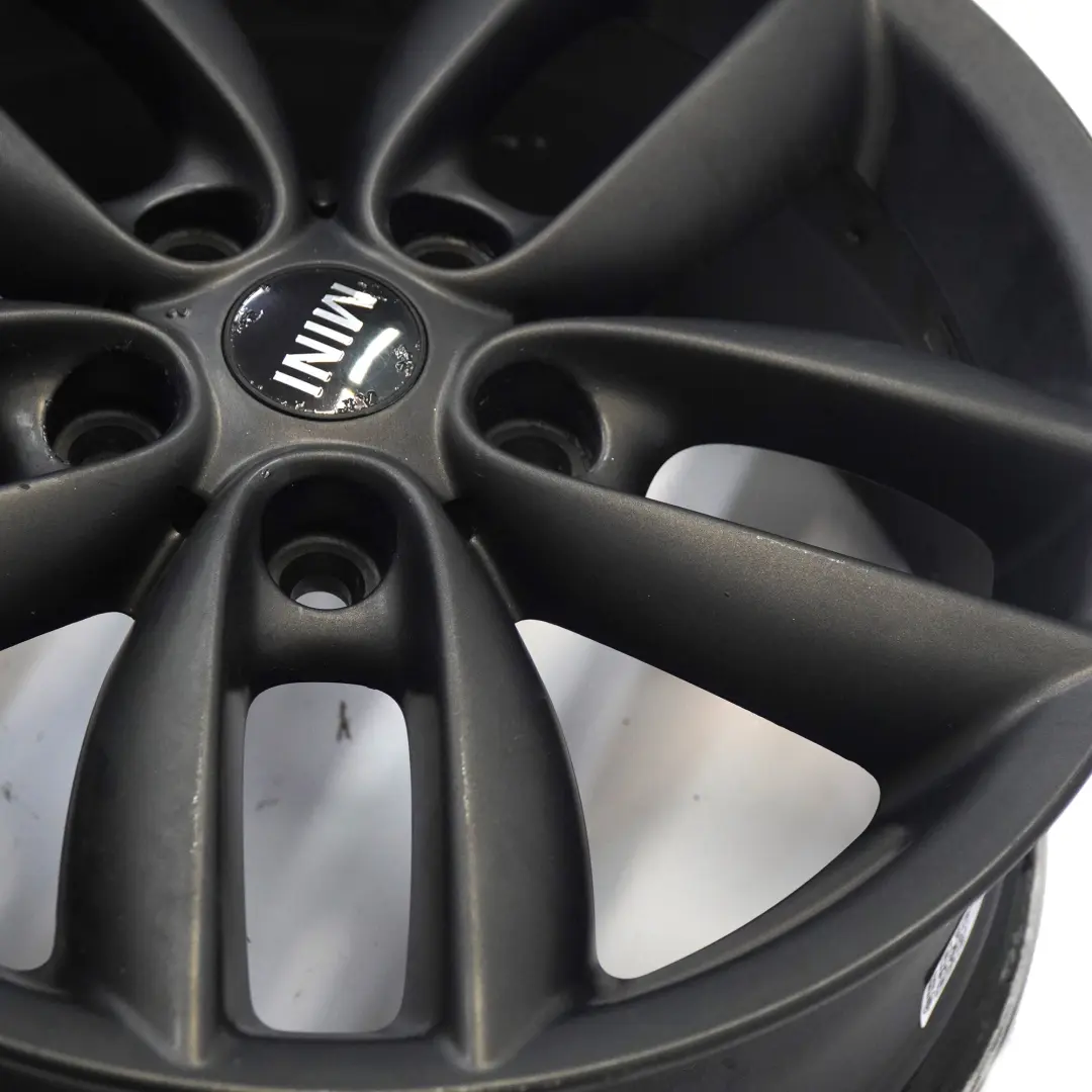 Alloy Rim 17" 7J 5-Star Double Spoke 124 to Mini Cooper R60 R61 Black Wheel with Part number 9804371 Mini Cooper R60 R61 Black Wheel Alloy Rim 17" 7J 5-Star Double Spoke 124 - SKU 9804371-3 - Part number 9804371