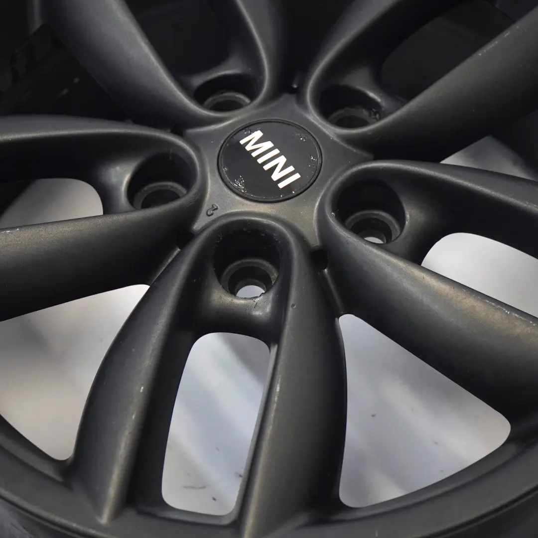 Alloy Rim 17" 7J 5-Star Double Spoke 124 to Mini Cooper R60 R61 Black Wheel with Part number 9804371 Mini Cooper R60 R61 Black Wheel Alloy Rim 17" 7J 5-Star Double Spoke 124 - SKU 9804371-3 - Part number 9804371