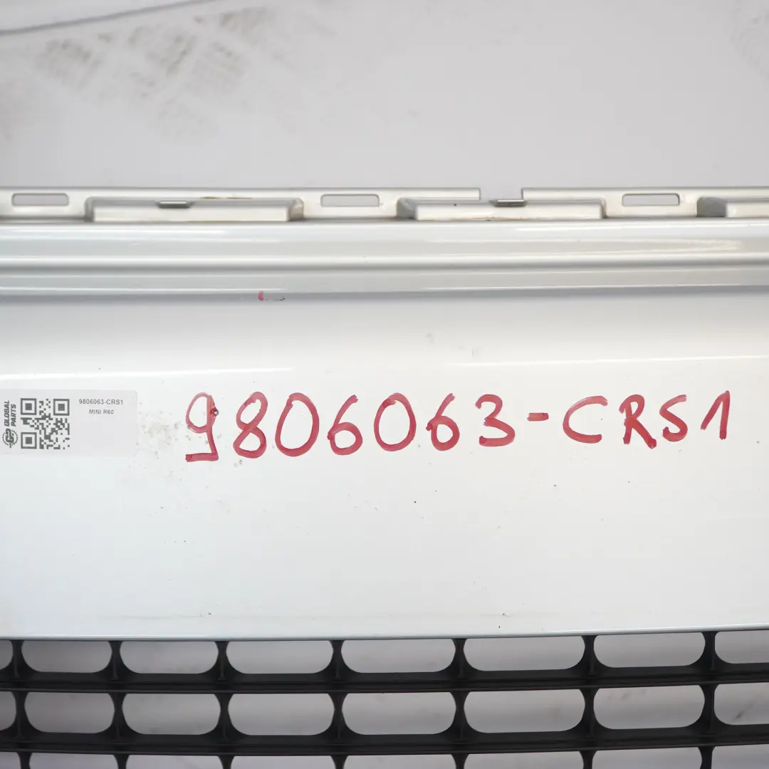 Front Bumper Trim Panel Crystal Silver Metallic - B12 to Mini R60 Countryman with Part number 9806063 Mini R60 Countryman Front Bumper Trim Panel Crystal Silver Metallic - B12 - SKU 9806063-CRS1 - Part number 9806063