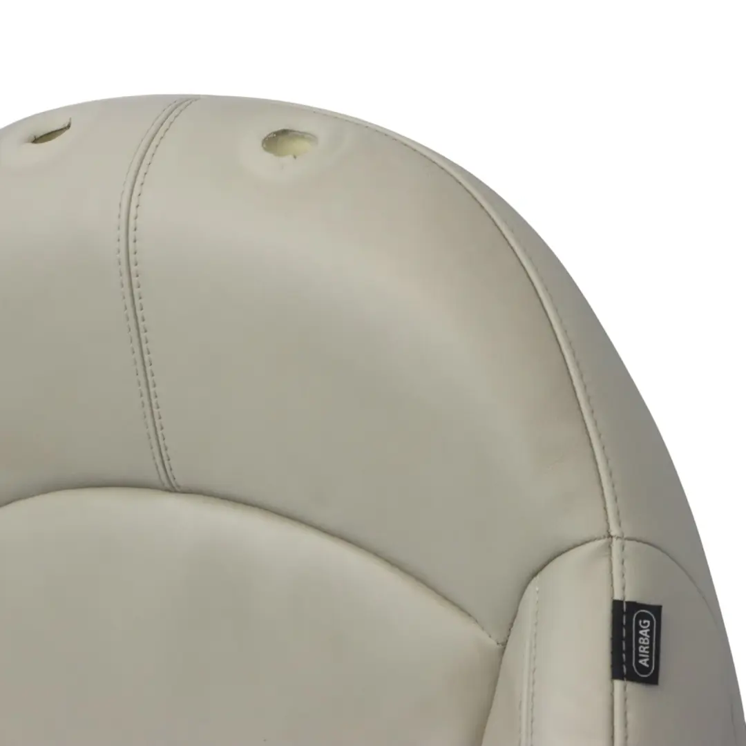 Mini R60 Vorder Sitz Rücken Lehne Sport Links Leder Polar Beige - SKU 9806613 - Teilenummer 9806613