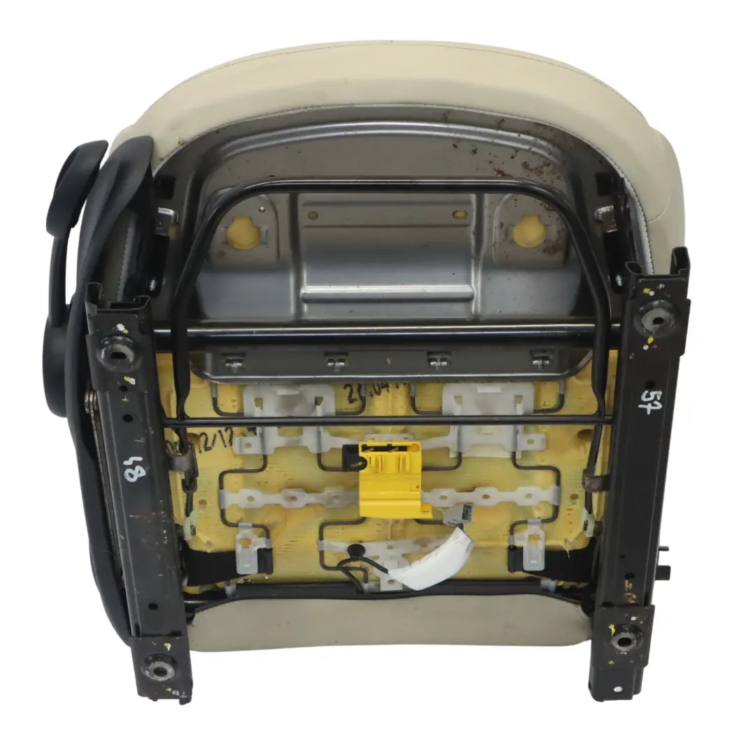 Front Right O/S Interior Leather Gravity Polar Beige to Mini Cooper R60 Sport Seat with Part number 9806614 Mini Cooper R60 Sport Seat Front Right O/S Interior Leather Gravity Polar Beige - SKU 9806614-3 - Part number 9806614