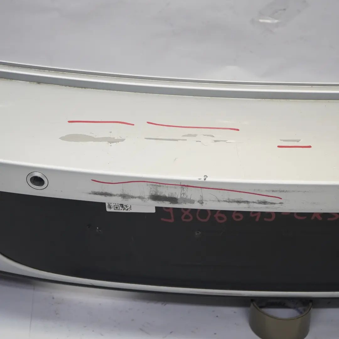 Bumper Trim Panel Cover PDC Crystal Silver Metallic B12 to Mini Countryman R60 Rear with Part number 9806645 Mini Countryman R60 Rear Bumper Trim Panel Cover PDC Crystal Silver Metallic B12 - SKU 9806645-CRS2 - Part number 9806645