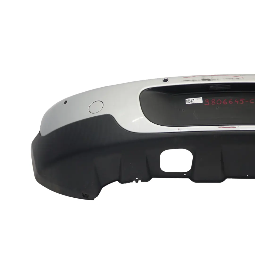 Bumper Trim Panel Cover PDC Crystal Silver Metallic B12 to Mini Countryman R60 Rear with Part number 9806645 Mini Countryman R60 Rear Bumper Trim Panel Cover PDC Crystal Silver Metallic B12 - SKU 9806645-CRS2 - Part number 9806645