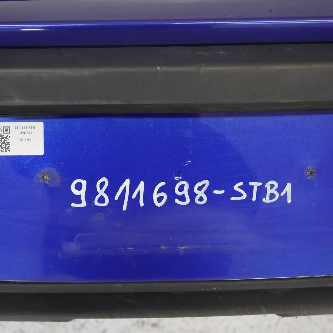 Bumper Rear PDC Trim Panel Starlight Blue Metallic - B62 to Mini Paceman R61 with Part number 9811698 Mini Paceman R61 Bumper Rear PDC Trim Panel Starlight Blue Metallic - B62 - SKU 9811698-STB1 - Part number 9811698