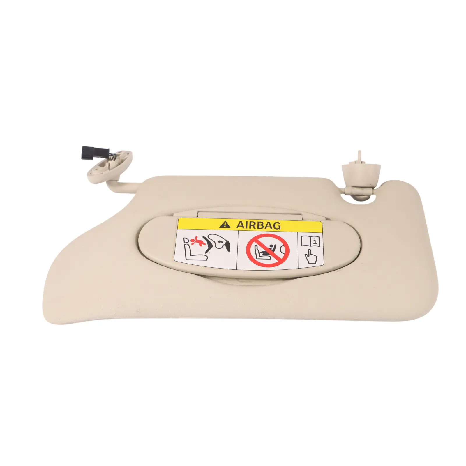 Mini R60 Specchio Visiera Illuminazione Luce Beige Sinistra 9812693