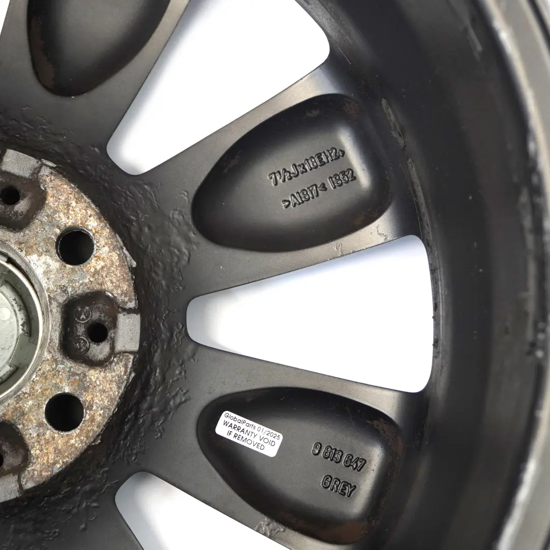 Orbitgrey Wheel Alloy Rim 18" 7.5J ET:52 Turbo Fan 126 to Mini R60 R61 with Part number 9813647 Mini R60 R61 Orbitgrey Wheel Alloy Rim 18" 7.5J ET:52 Turbo Fan 126 - SKU 9813647-2 - Part number 9813647