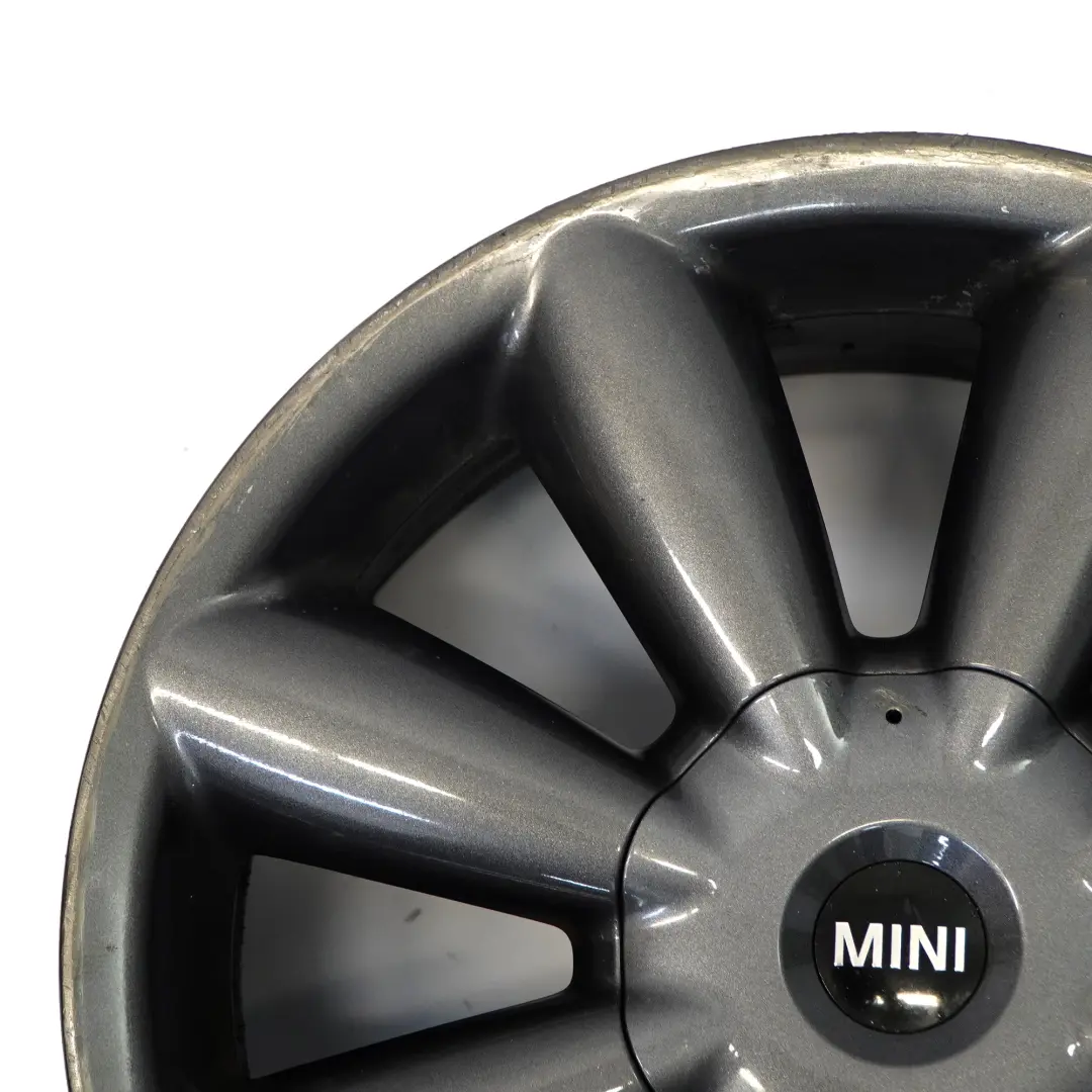 Orbitgrey Wheel Alloy Rim 18" 7.5J ET:52 Turbo Fan 126 to Mini R60 R61 with Part number 9813647 Mini R60 R61 Orbitgrey Wheel Alloy Rim 18" 7.5J ET:52 Turbo Fan 126 - SKU 9813647-2 - Part number 9813647