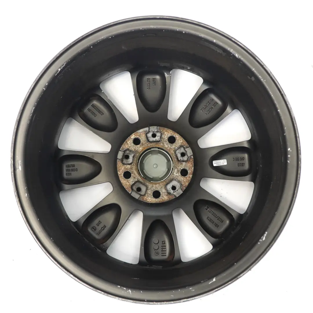 Orbitgrey Wheel Alloy Rim 18" 7.5J ET:52 Turbo Fan 126 to Mini R60 R61 with Part number 9813647 Mini R60 R61 Orbitgrey Wheel Alloy Rim 18" 7.5J ET:52 Turbo Fan 126 - SKU 9813647-4 - Part number 9813647