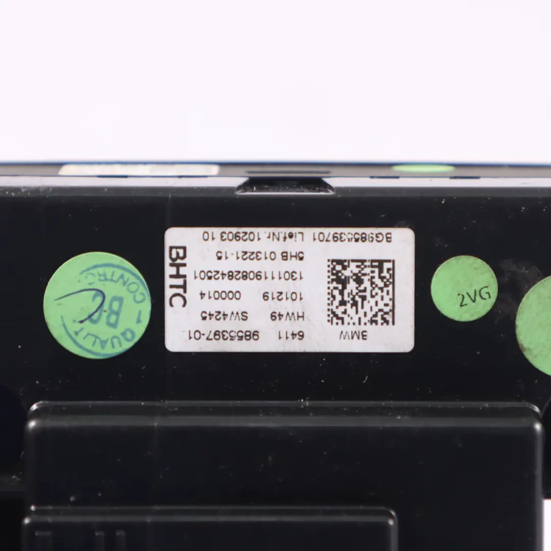 Pannello controllo dell'aria BMW F40 automatico sedile alto bocchette d'aria per con numero di parte 9855397 Pannello controllo dell'aria BMW F40 automatico sedile alto bocchette d'aria - SKU 9855397-1 - Numero di parte 9855397