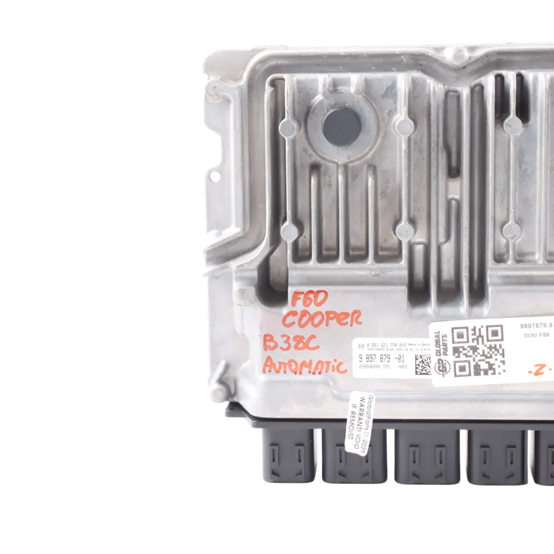 B38C 1.5 136HP Engine Module ECU DME Automatic to Mini Cooper F55 F56 F60 with Part number 9897879 Mini Cooper F55 F56 F60 B38C 1.5 136HP Engine Module ECU DME Automatic - SKU 9897879-5 - Part number 9897879