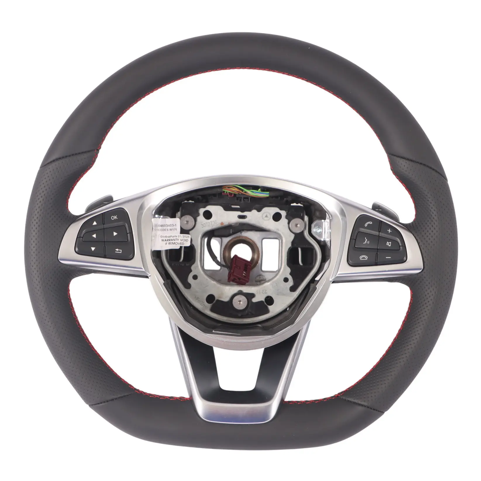 Mercedes W176 W117 W218 C218 W246 NUEVO volante de cuero negro Palanca de cambio