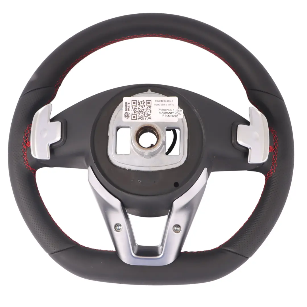 Mercedes W176 C218 W246 NEUF Cuir Noir Volant Sport Palettes Changement Vitesse - SKU A0004603403-1 - Numéro de pièce A0004603403