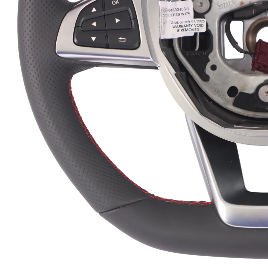 Mercedes W176 W117 W218 C218 W246 NEW Black Leather Steering Wheel Paddle Shift - SKU A0004603403-1 - Part number A0004603403
