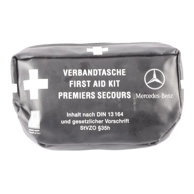 Universale Pronto Soccorso Medico D'Emergenza Borsa Nera per Mercedes con numero di parte A0008600550 Mercedes Universale Pronto Soccorso Medico D'Emergenza Borsa Nera - SKU A0008600550 - Numero di parte A0008600550