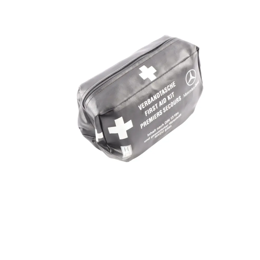 Universal First Aid Emergency Medical Kit Black Pouch to Mercedes with Part number A0008600550 Mercedes Universal First Aid Emergency Medical Kit Black Pouch - SKU A0008600550 - Part number A0008600550