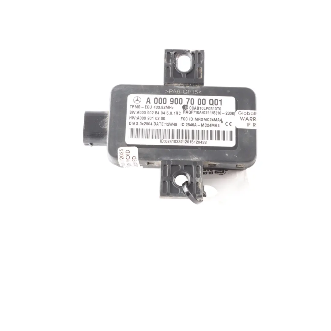 Tyre Pressure Sensor Monitor Control Module Unit to Mercedes W166 with Part number A0009007000 Mercedes W166 Tyre Pressure Sensor Monitor Control Module Unit - SKU A0009007000 - Part number A0009007000