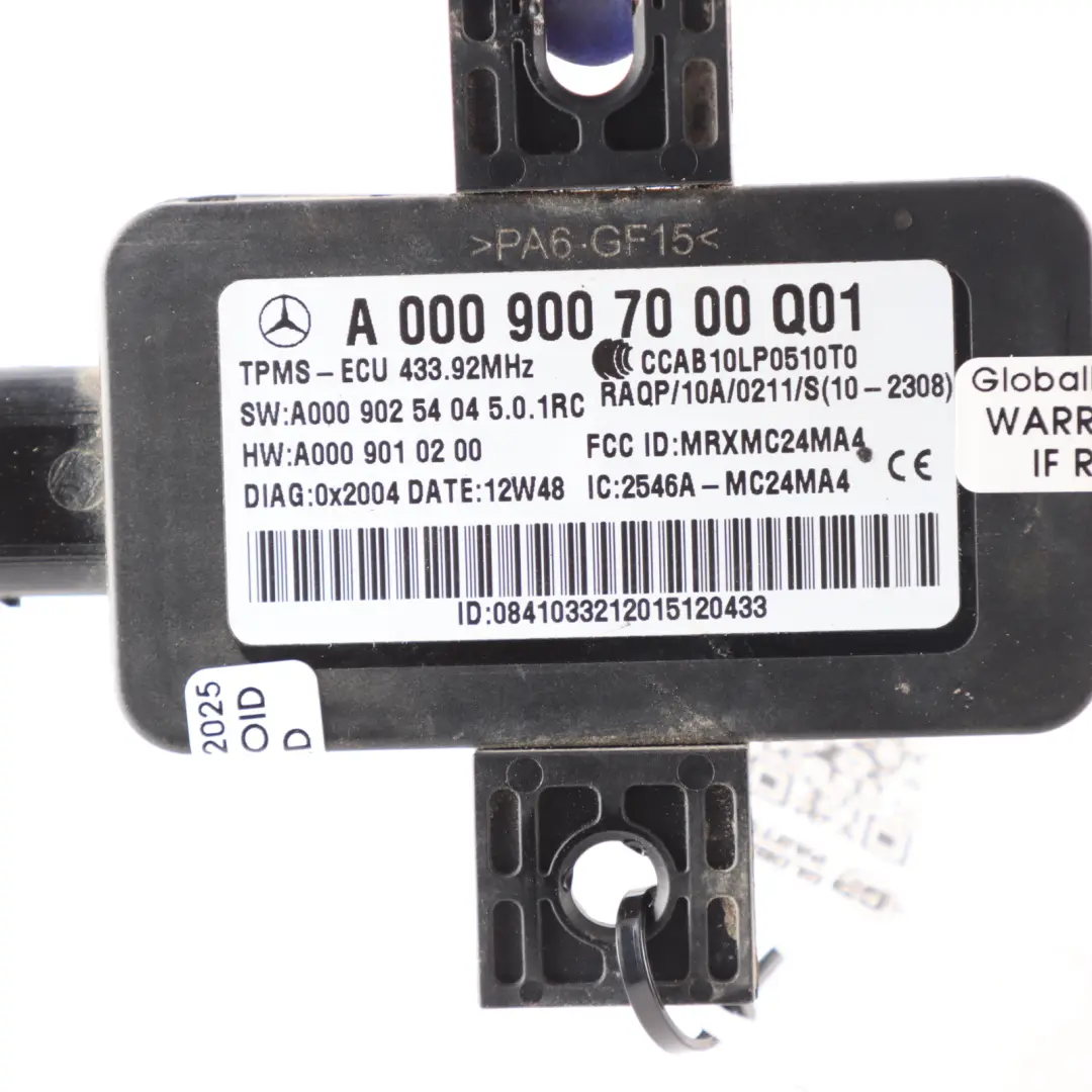 Tyre Pressure Sensor Monitor Control Module Unit to Mercedes W166 with Part number A0009007000 Mercedes W166 Tyre Pressure Sensor Monitor Control Module Unit - SKU A0009007000 - Part number A0009007000